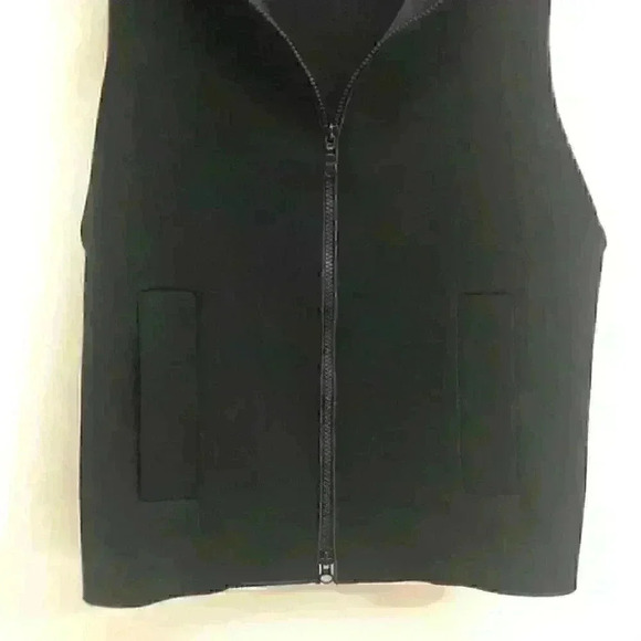 Annette Gortz Designer Relaxed Fit Soft Shell Vest Black Size  36 - Picture 6 of 14